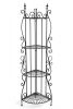 Этажерка угловая Secret De Maison 001 стальной сплав, 50х35х160см, черный - 3