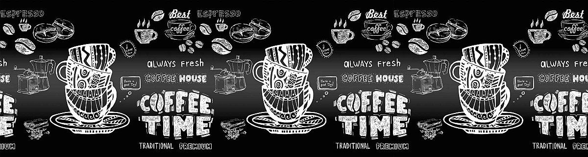 Фартук для кухни «Кофе time» 610x2440x3