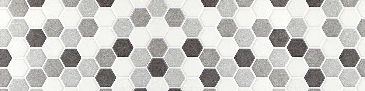 Фартук для кухни «Монохромные соты» 610x2440x3