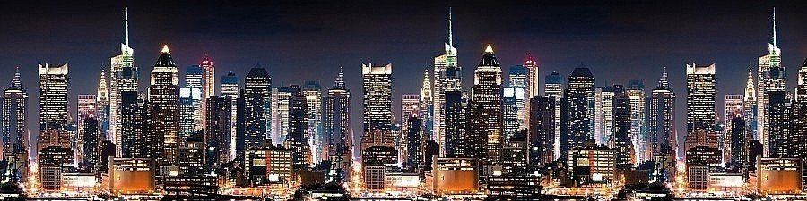 Фартук для кухни «Ночной город» 610x2440x3