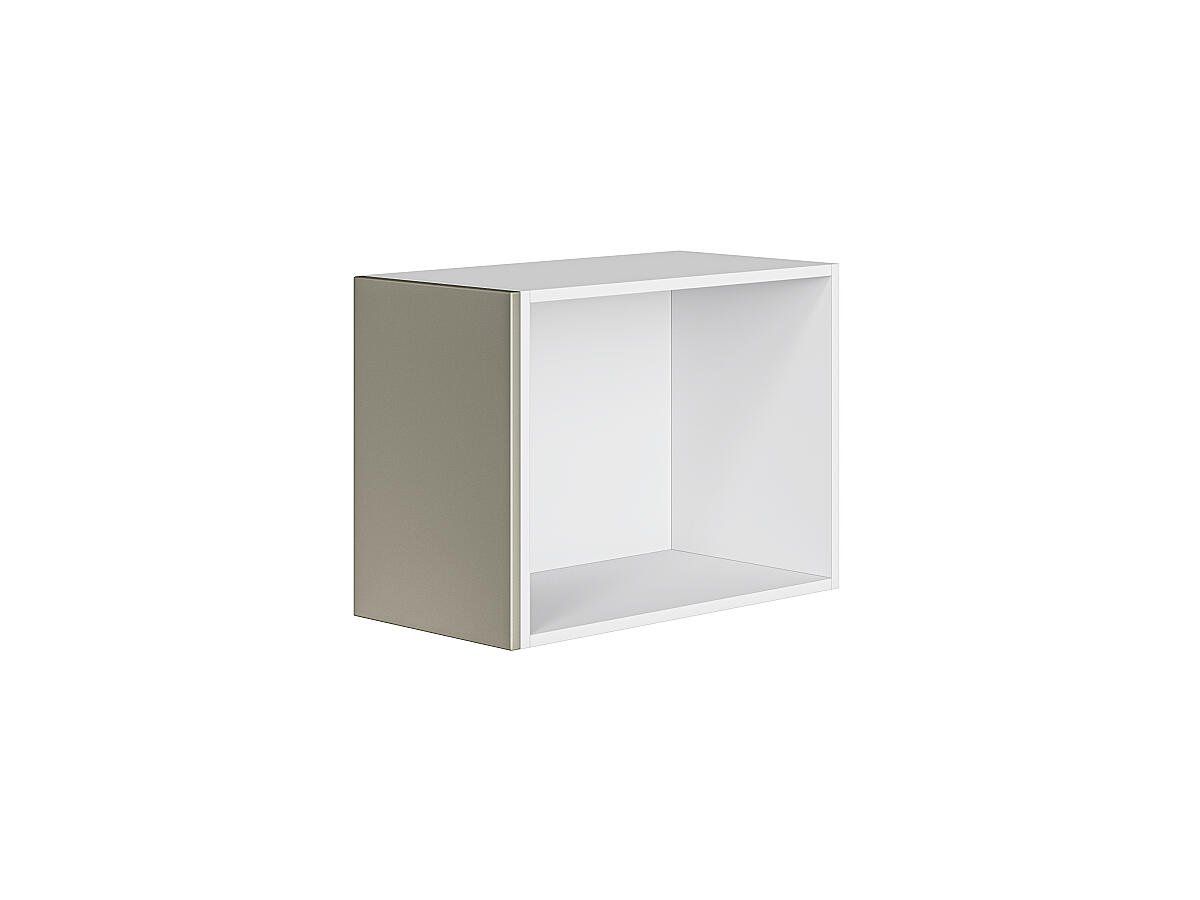 Фасад боковой Фьюжн для верхнего шкафа Silky Grey 460x317x18