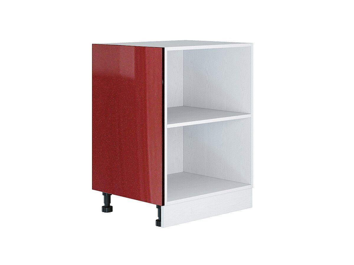 Фасад боковой Валерия-М для нижнего шкафа Гранатовый металлик 716x573x16