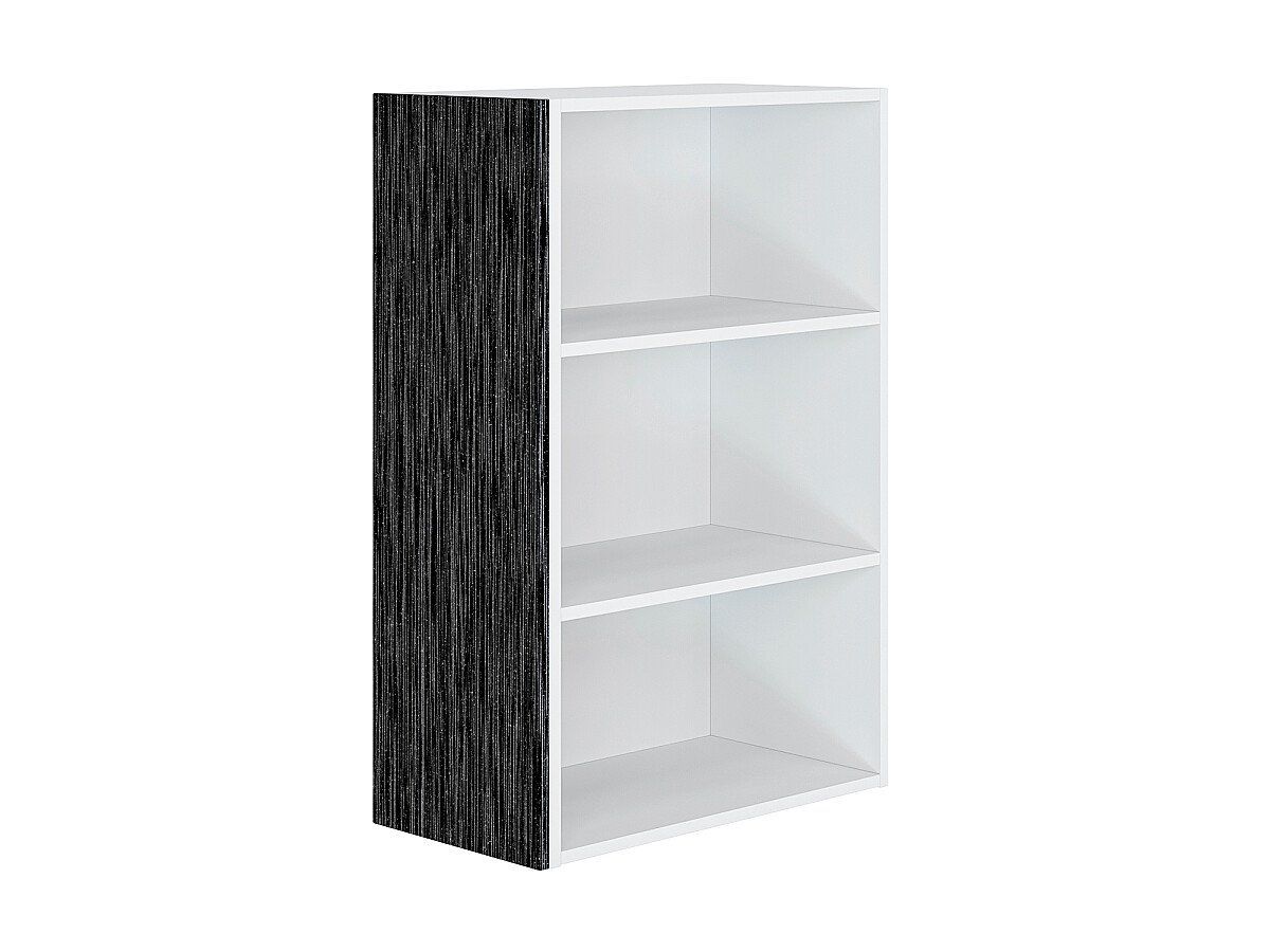 Фасад боковой Валерия-М для верхнего шкафа Черный металлик дождь 916x315x16