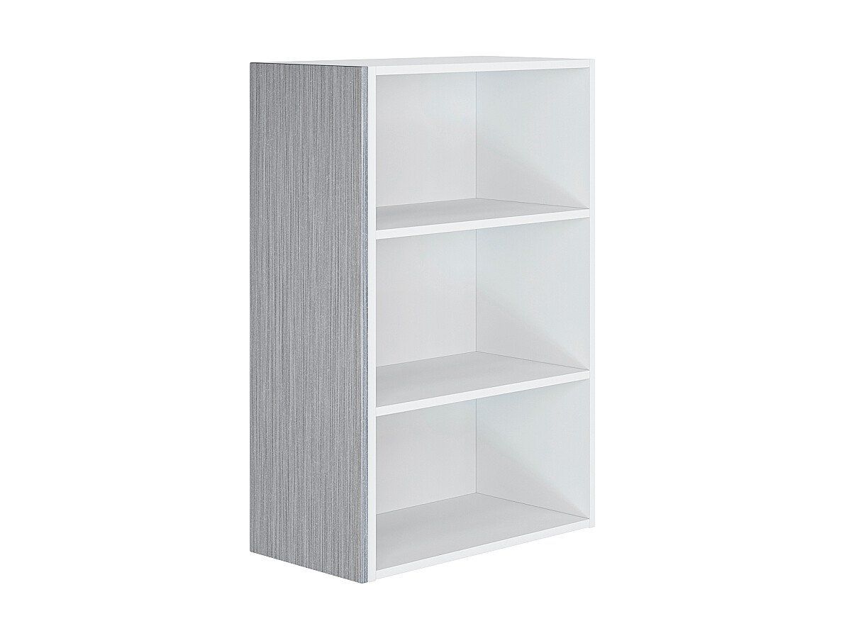 Фасад боковой Валерия-М для верхнего шкафа Серый металлик дождь светлый 916x315x16