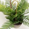 Flower Искусственный папоротник в горшке из цемента 35см - 4