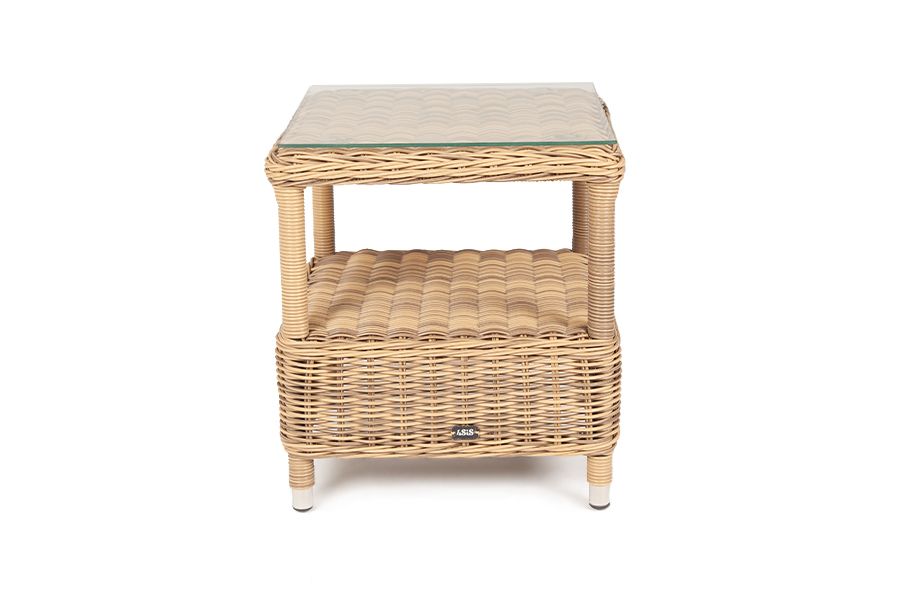 "Форио" столик кофейный из искусственного ротанга, цвет соломенный