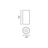 FOST CEILING Белый поверхностный светильник 90 42 Вт 23 2700 К CRI90 - 3