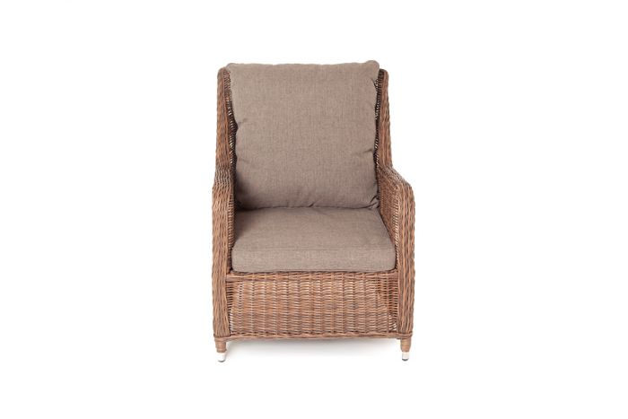 "Гляссе" кресло плетеное из искусственого ротанга, цвет коричневый