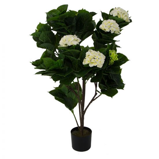 Искусственные растения Гортензия кремовая MK-7409-HW 0х0х70 см Темно-зеленый 10 шт. в 1 кор.