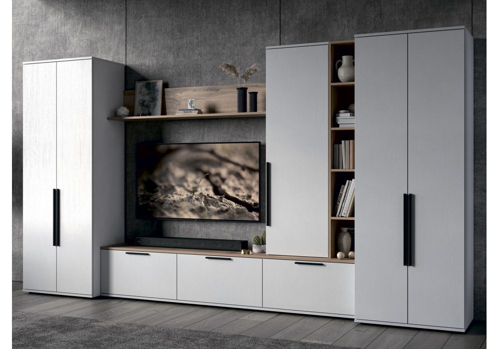 Готовая гостиная Филеста белый - дуб вотан комплектация 2