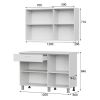 Готовая кухня КГ 4 (1.2 м), Белый, Дуб сонома - 4