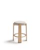 Granite Барный табурет из бежевого шенилла и массива ясеня в натуральной отделке 75 см - 10