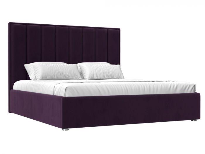 120608 Интерьерная кровать Афродита 200 | Велюр | Фиолетовый