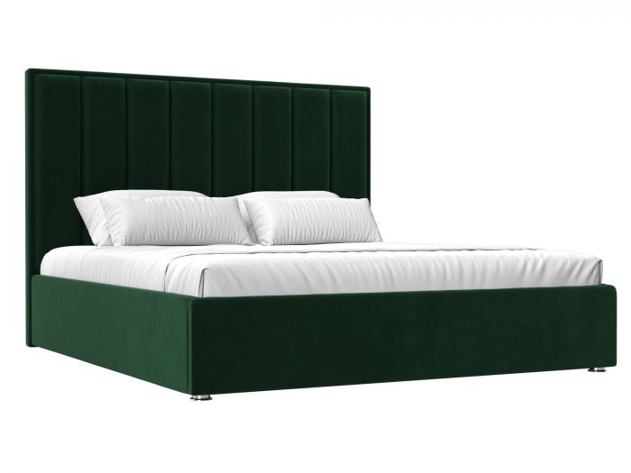 120605 Интерьерная кровать Афродита 200 | Велюр | Зеленый