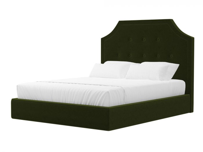 101098 Интерьерная кровать Кантри | Микровельвет | Зеленый