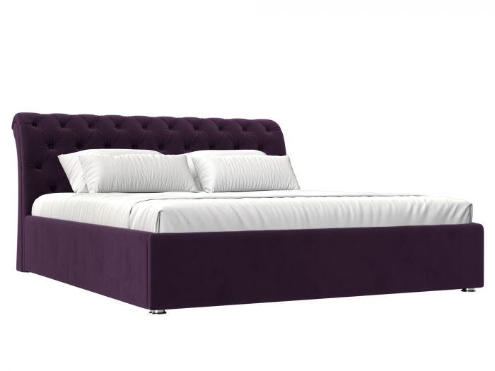 120885 Интерьерная кровать Сицилия 180 | велюр | фиолетовый