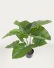 Искусственное растение Alocasia пахучая с черным горшком 57 см - 5