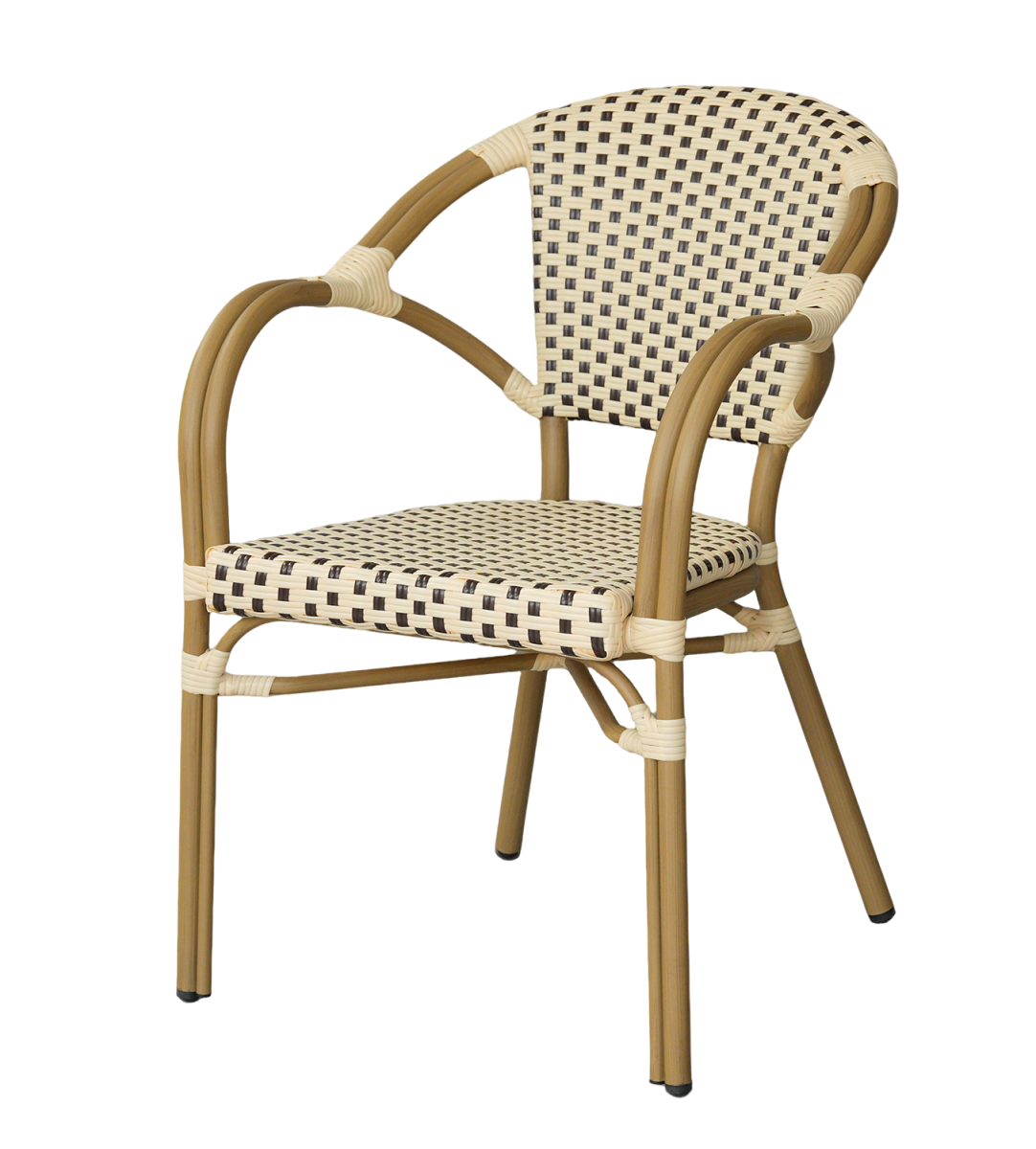 "Кабри" плетеный стул из искусственного ротанга, цвет бежево-коричневый