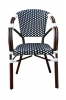 "Кабри" плетеный стул из искусственного ротанга, цвет черно-белый - 2