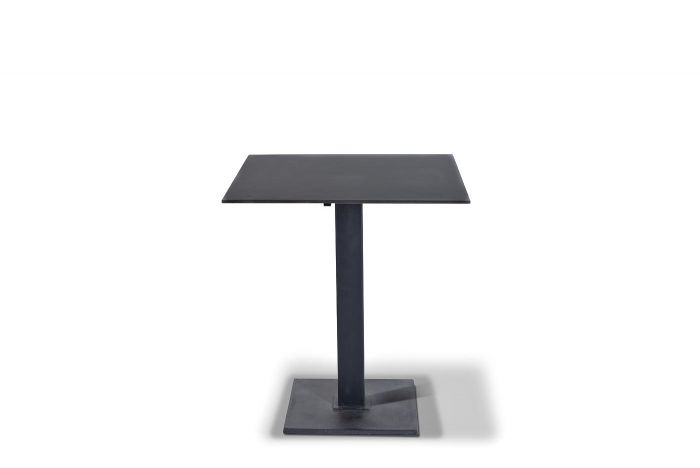 "Каффе" интерьерный стол из HPL квадратный 80х80см, цвет "серый гранит"