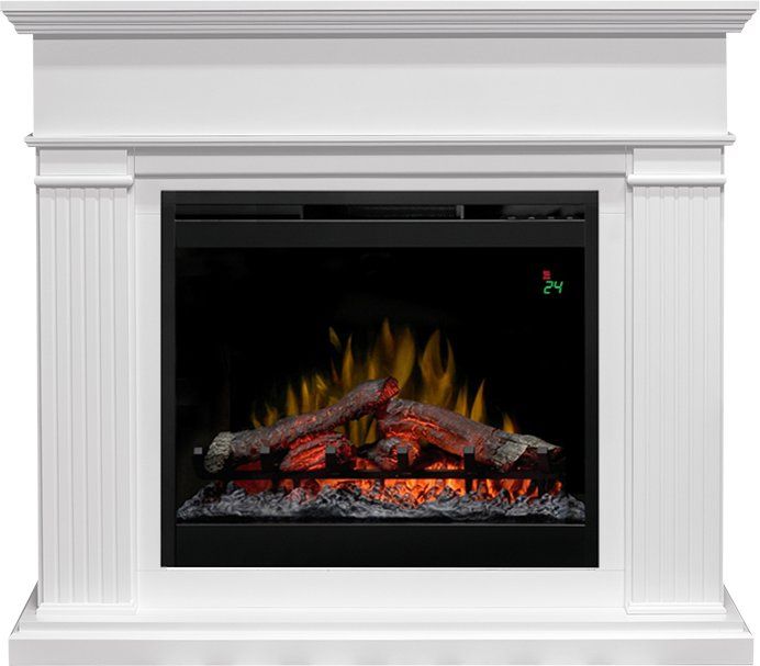 Каминокомплект Adagio - Белый с очагом Symphony 26'' DF2624-L,27369k25829