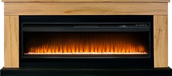 Каминокомплект Bergen 60 (Разборный) - Дуб галифакс с очагом Vision 60 LED,36003k26940