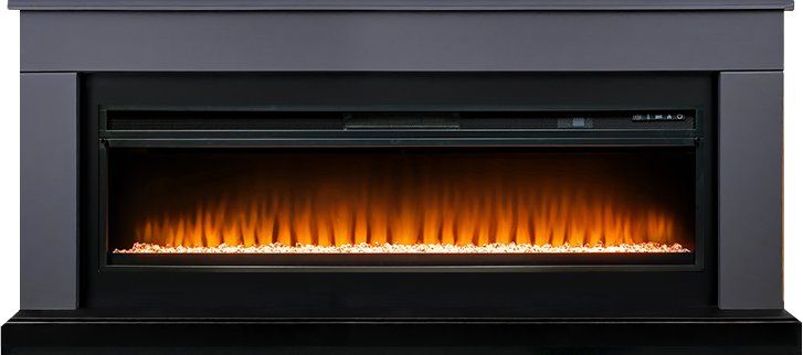 Каминокомплект Bergen 60 SFT (Разборный) - Серый графит с очагом Vision 60 LED,36089k26940