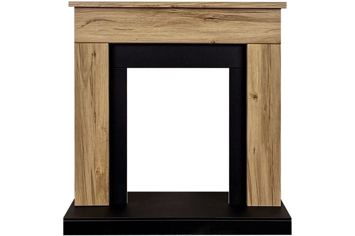 Каминокомплект Bergen (Разборный) - Дуб галифакс (Ширина 900 мм) с очагом Fobos FX Black,33931k26919
