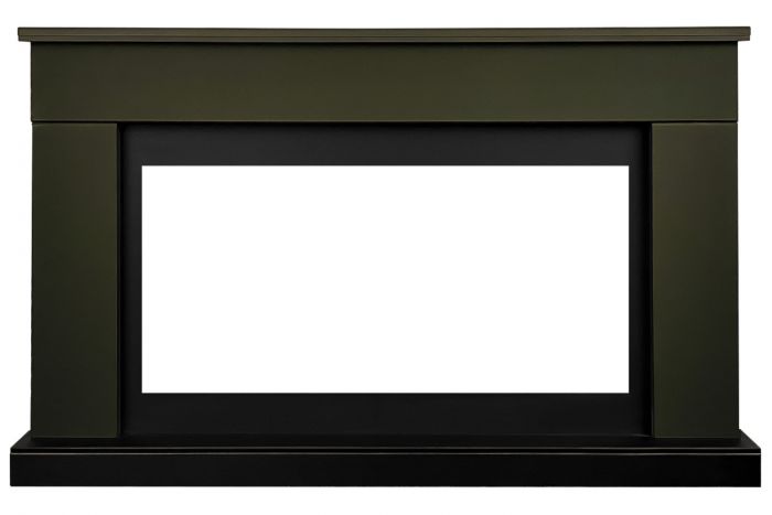 Каминокомплект Bergen (Разборный) - Темная олива (Ширина 1370 мм) с очагом Vision 42 LOG LED,34002k29151