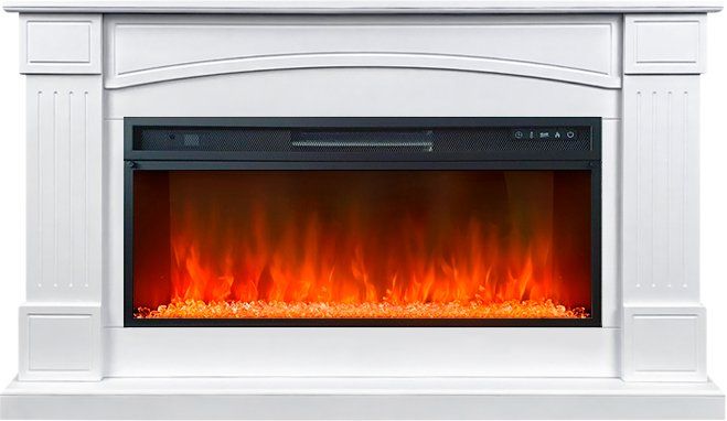 Каминокомплект Boston 42 SFT (Разборный) - Белый с очагом Vision 42 LED,37433k29150