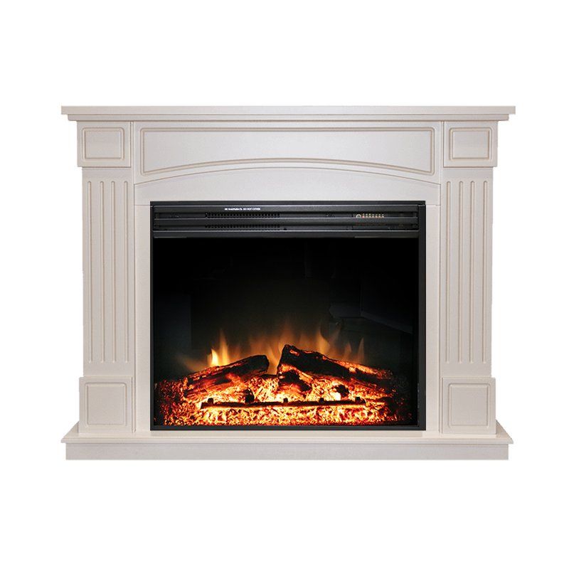 Каминокомплект Boston - Алебастр с очагом Jupiter FX New,27190k26939