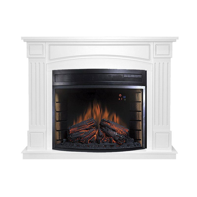 Каминокомплект Boston - Белый с очагом Dioramic 28 LED FX,27250k26927