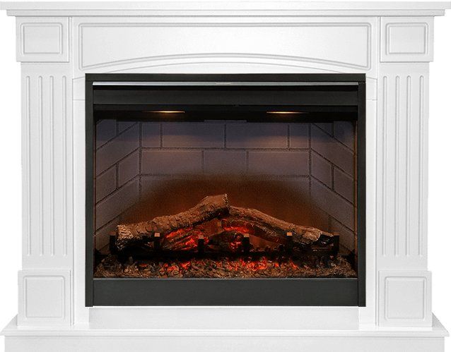 Каминокомплект Boston - Белый с очагом Symphony 26'' DF2608-INT,26851k25720