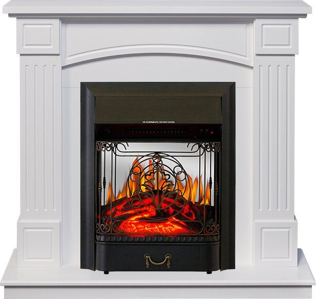 Каминокомплект Boston - Белый (Высота 925см) с очагом Majestic FX M Black,28795k26921
