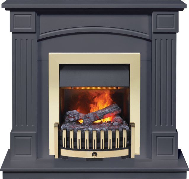 Каминокомплект Boston - Серый графит (Высота 925см) с очагом Danville Brass FB2,33721k25739