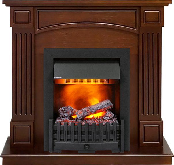 Каминокомплект Boston - Темный дуб (Высота 925см) с очагом Danville Black FB2,28029k25725