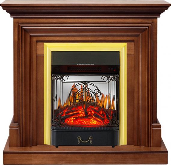 Каминокомплект Bradford - Орех с очагом Majestic FX M Brass,28788k26922
