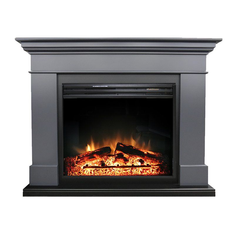 Каминокомплект California Graphite Gray - Серый графит с очагом Jupiter FX New,27132k26939