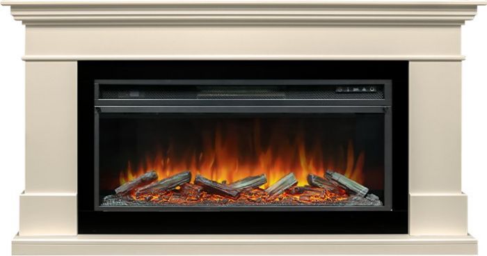 Каминокомплект California - Слоновая кость (Высота 860) с очагом Vision 42 LOG LED,35747k29151