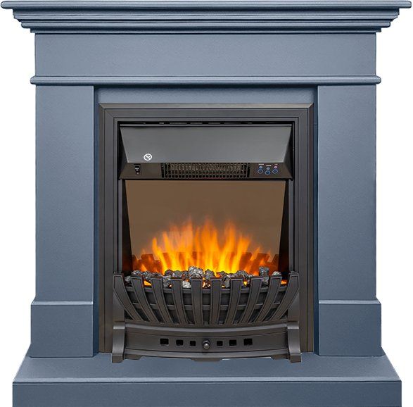 Каминокомплект California STD CRM (Разборный) - Санд антрацит с очагом Aspen Black,35522k26915