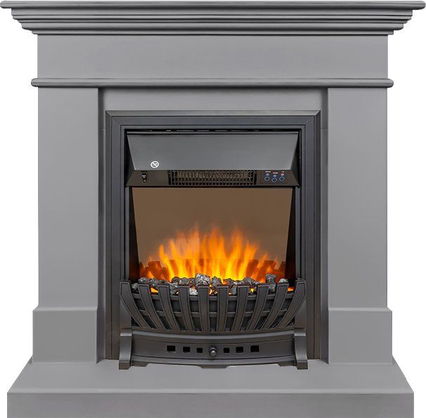 Каминокомплект California STD CRM (Разборный) - Санд грей с очагом Aspen Black,35525k26915