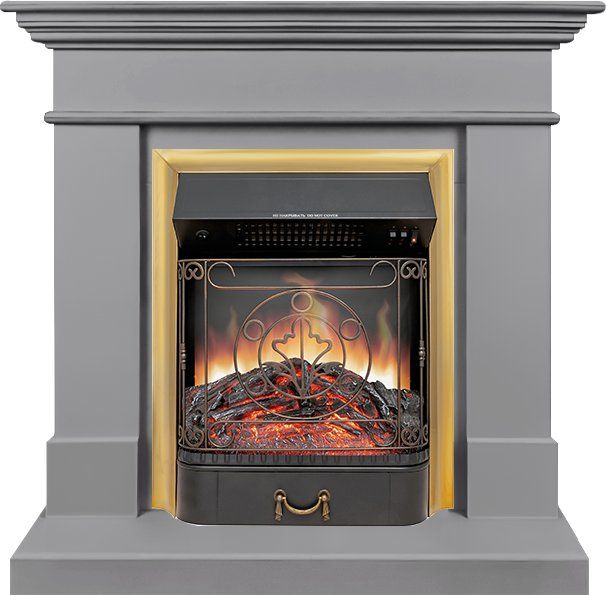 Каминокомплект California STD CRM (Разборный) - Санд грей с очагом Majestic FX Brass,35525k26924