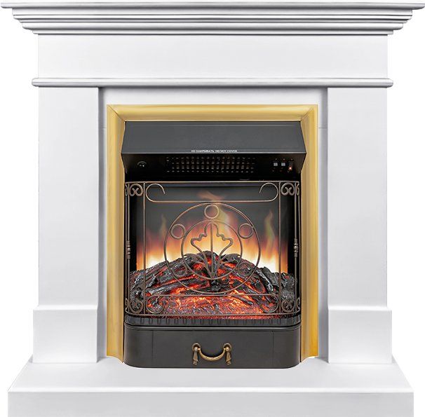 Каминокомплект California STD CRM (Разборный) - Санд сноу с очагом Majestic FX Brass,35523k26924