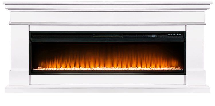 Каминокомплект California V60 SFT (Разборный) - Белый с очагом Vision 60 LED,36191k26940