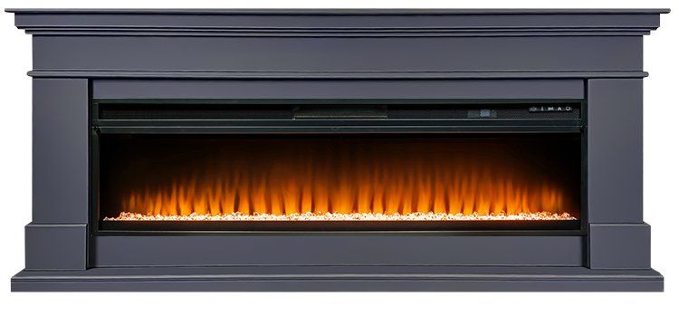 Каминокомплект California V60 SFT (Разборный) - Серый графит с очагом Vision 60 LED,36190k26940