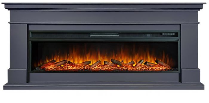 Каминокомплект California V60 SFT (Разборный) - Серый графит с очагом Vision 60 LOG LED,36190k26941