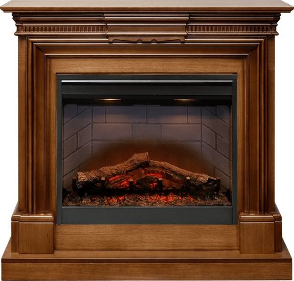 Каминокомплект Chelsea - Орех (Ширина 1150 см) с очагом Symphony 26'' DF2608-INT,28783k25720