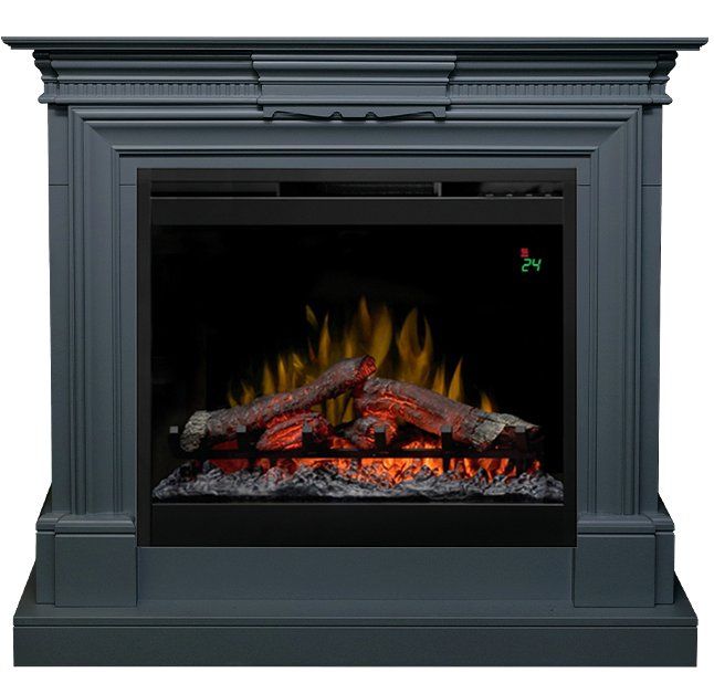 Каминокомплект Chelsea - Серый графит (Ширина 1150 мм) с очагом Symphony 26'' DF2624L-INT,29799k25829