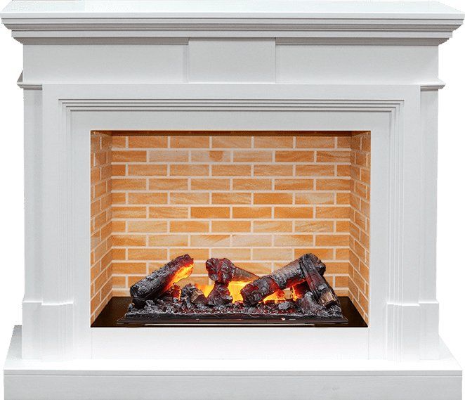 Каминокомплект Coventry - Белый - Кирпич с очагом Cassette 600 NH,26276k25718
