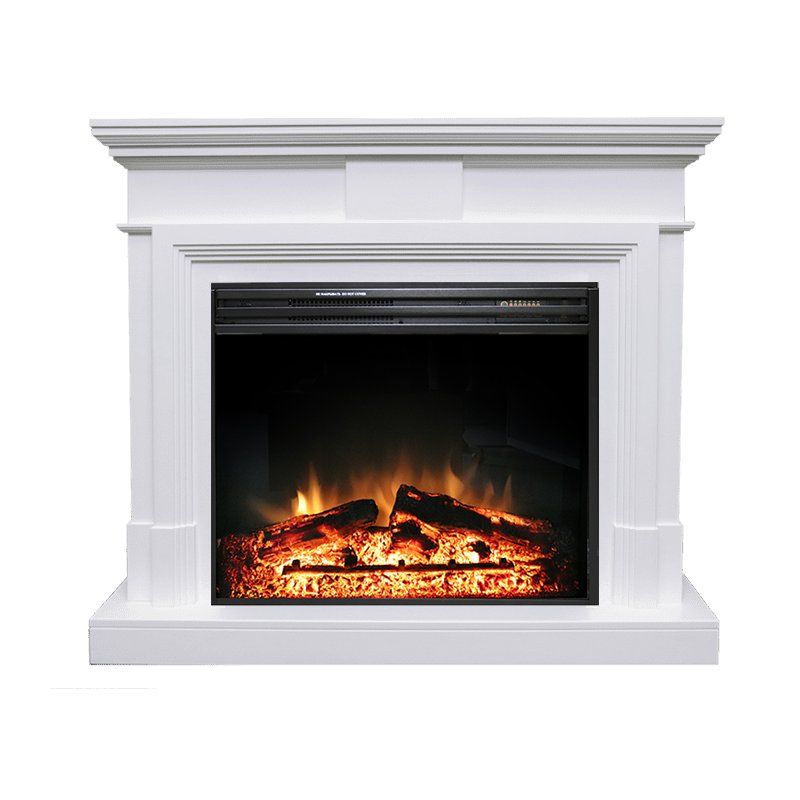 Каминокомплект Coventry - Белый с очагом Jupiter FX New,27137k26939